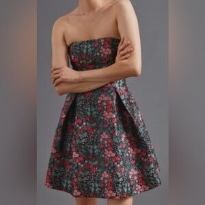 Floral Strapless Dress
